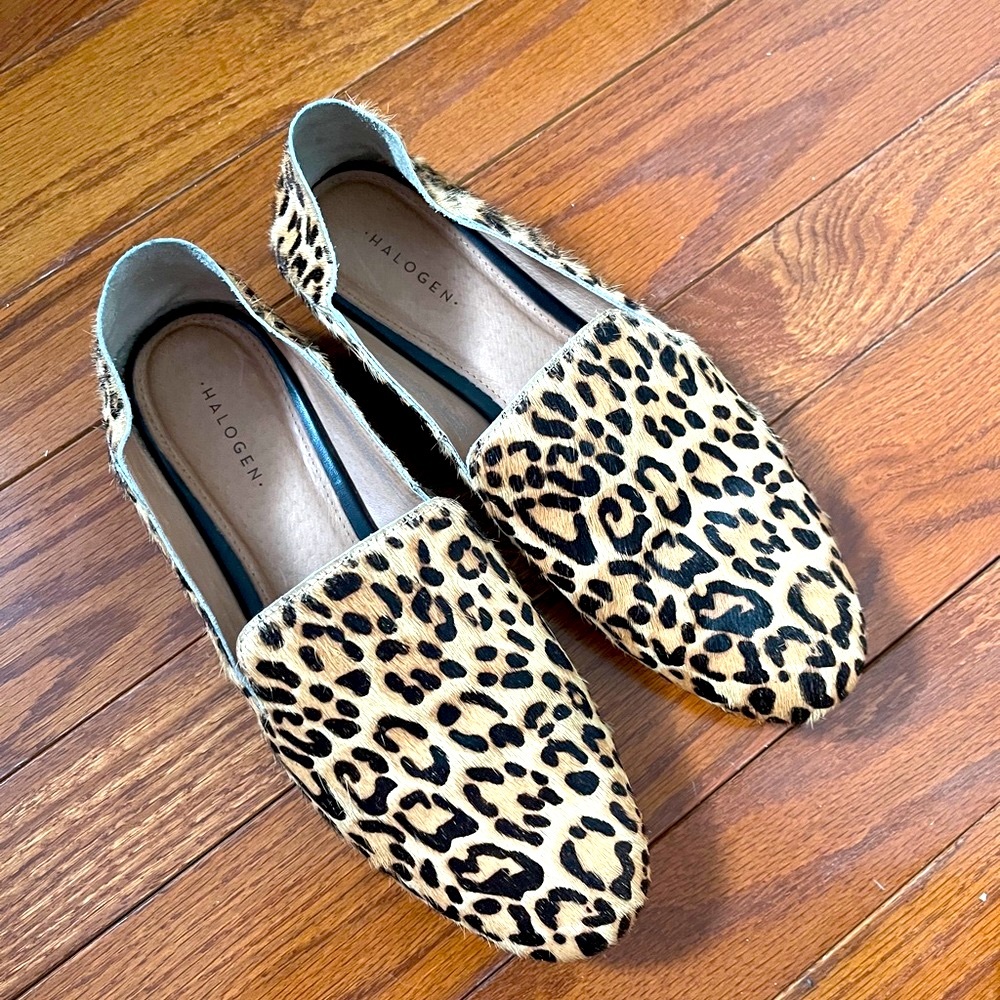 100% Leather Halogen loafers size 6.5